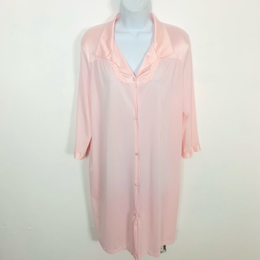 Vintage 70’s Vanity Fair Pastel Pink Sheer Nightgown